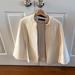 Zara Woman Cream Textured Blazer